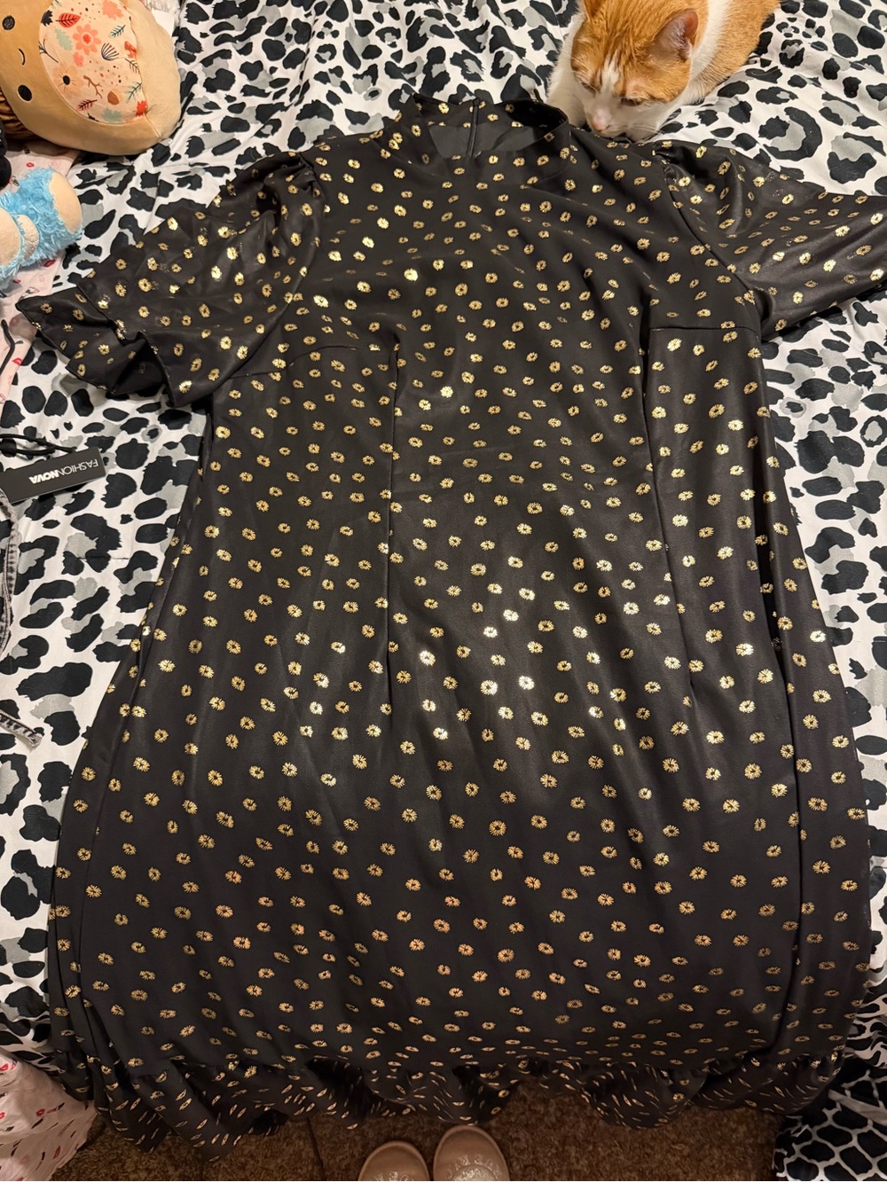 SHEIN Black Dress with Subtle Sheen